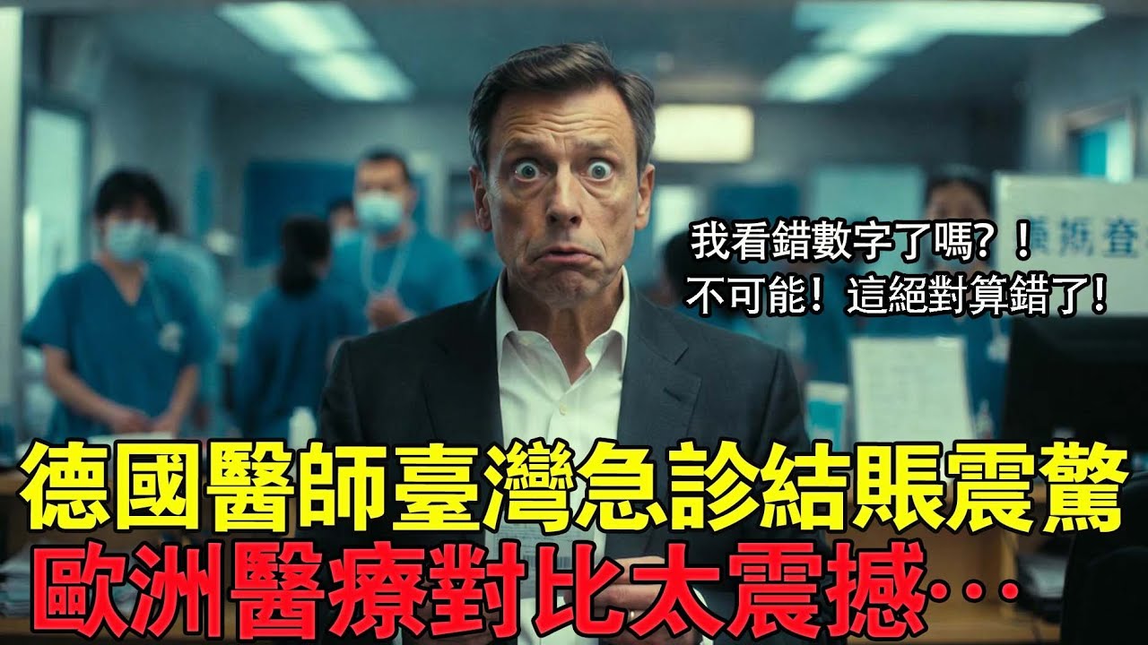 「一定算錯了！」德國腦科醫師在台灣掛急診，結帳時看到金額，當場說不出話…