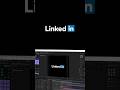 LinkedIn logo animation in after effects #aftereffects #logoanimation #motiongraphics