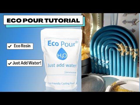 Eco Pour Full Tutorial - Eco Resin Rainbow Pour Water Activated