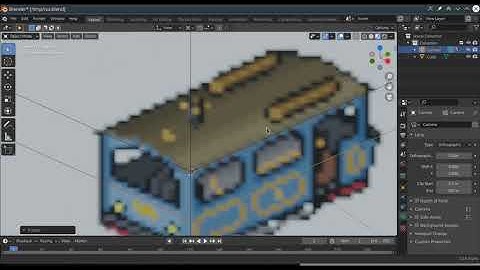 Blender quick tip: Manual axonometric / isometric camera alignment to sprites.