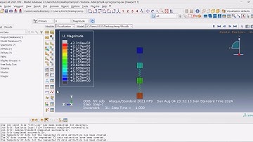 An examination of the behavior of linear elastic springs in finite element analysis with the Abaqus.