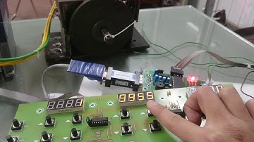 Inverter Frenic mini interface Atmega16 RS485 Modbus RTU protocol 3 phase motor Speed control