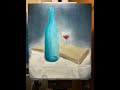 Red Red Wine #art #painting #artist #ub40 #redredwine #messageinabottle #stilllife