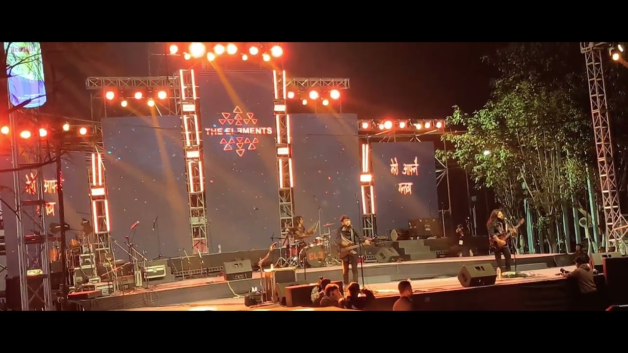 #The element tesaile hidy ma #concert at Durbar marg kathmandu 👯 🪩 👯 👑 bbal ramailo 😘 🍁 