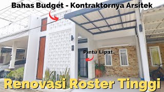 Renovasi Rumah 6,5x10 dgn Roster Tinggi Gagah ❗Berapa Budgetnya? With @Wabiyuu_home