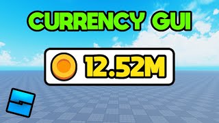 How to make a CURRENCY COUNTER GUI in Roblox Studio 2024