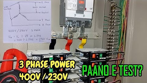 400 Volts / 230 Volts 3 Phase Supply System Explained | Philippines | Local Electrician