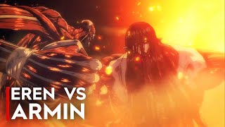 EREN VS ARMIN  COLOSSAL TITAN FIGHT | Attack on Titan Final Season 4K