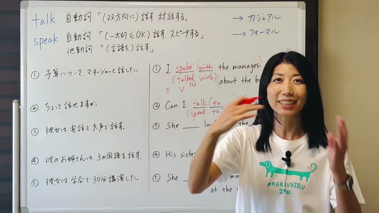 【基礎単語】talkとspeak 違い