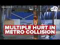 Work vehicle collides with passenger train at Metro Center