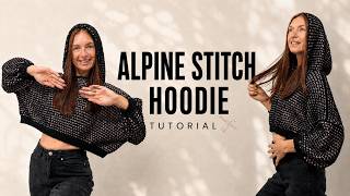 Alpine Stitch Hoodie | Easy Crochet Tutorial Step by Step