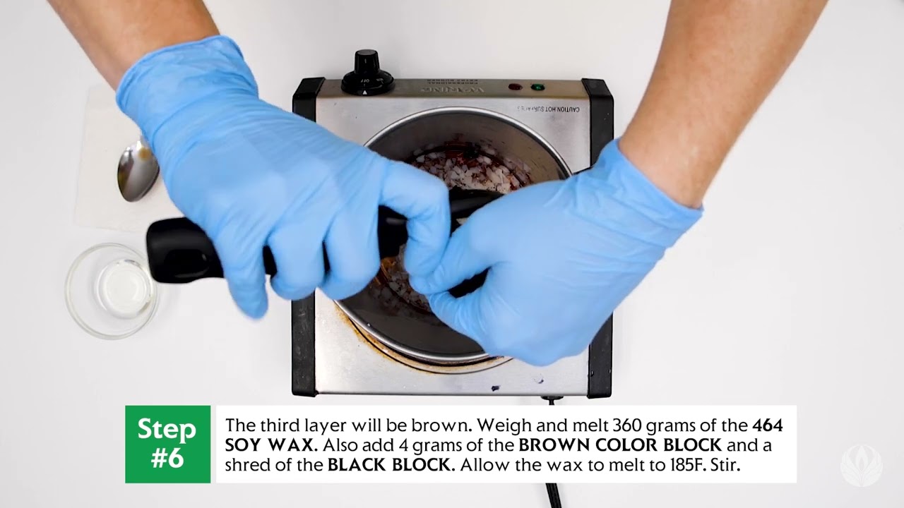 Making a Layered Candle with Natures Garden Candle and Soap Making