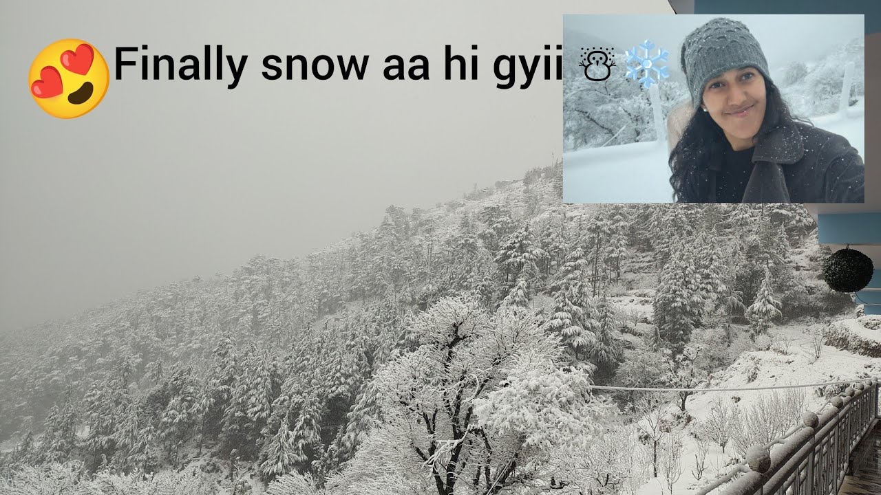 Barf aane ki khushi mein over exited mai☃️❄️😂|| mzaa aa gyaa 😍|| Anchal's Daily life ||