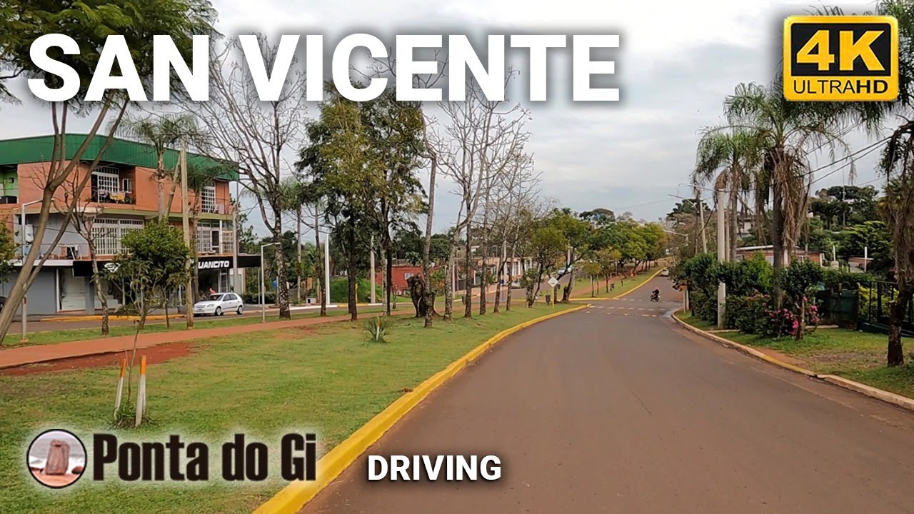 CIUDAD DE SAN VICENTE [street view] en MISIONES en 4K #driving TOUR virtual 2023 - ARGENTINA