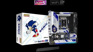 UNBOXING ASROCK B760 PG SONIC WIFI | WITH LED TEST #asrock #unboxing #sonicthehedgehog #sonic