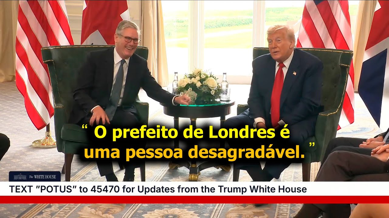 Trump chama o prefeito ultra-esquerdista de Londres de pessoa desagradável.
