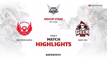 Bigetron Alpha vs  Geek Fam HIGHLIGHTS MPL ID S14 | GEEK VS BTR ESPORTSTV
