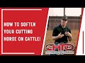 How to soften your cutting horse on cattle