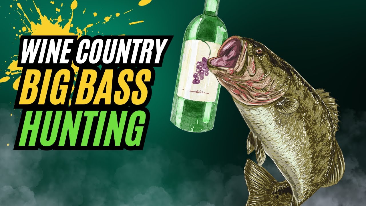 Wine Country, California Big Bass Hunting With Big A$$ Plastic Worms – Bass Fishing In HEAVY COVER
