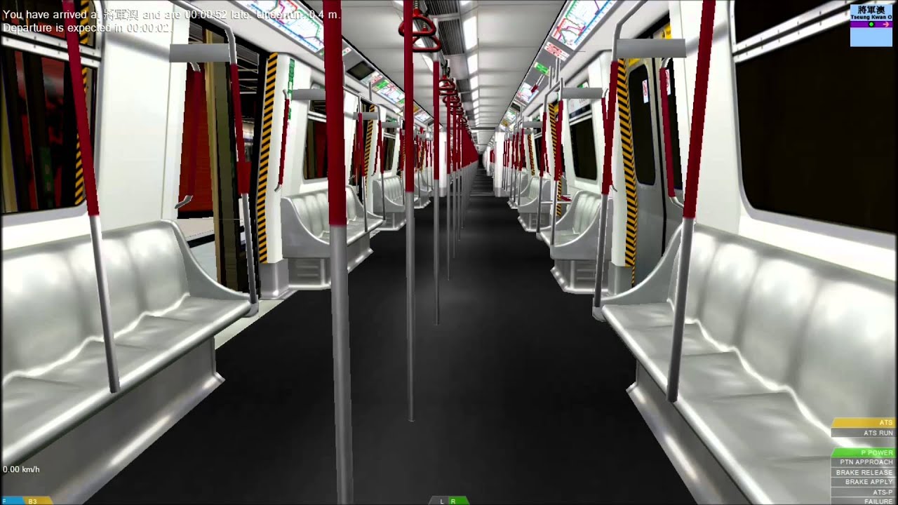 OpenBVE MTR TKL M-Train from Tiu Keng Leng to LOHAS Park - YouTube