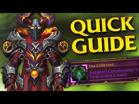 Sargerei Commander's Transmog Guide in Legion Remix