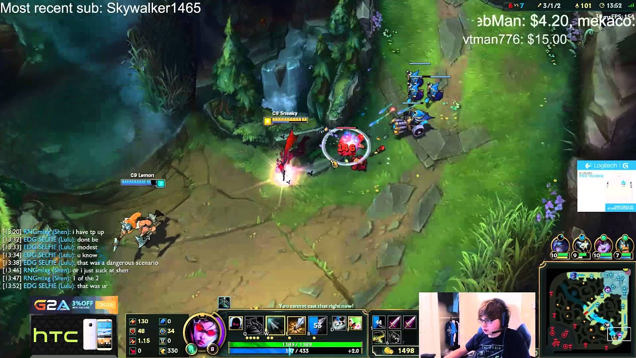 Sneaky (& Lemonnation) - Vayne vs Jinx (KeithMcBrief) - ADC - Challenger
