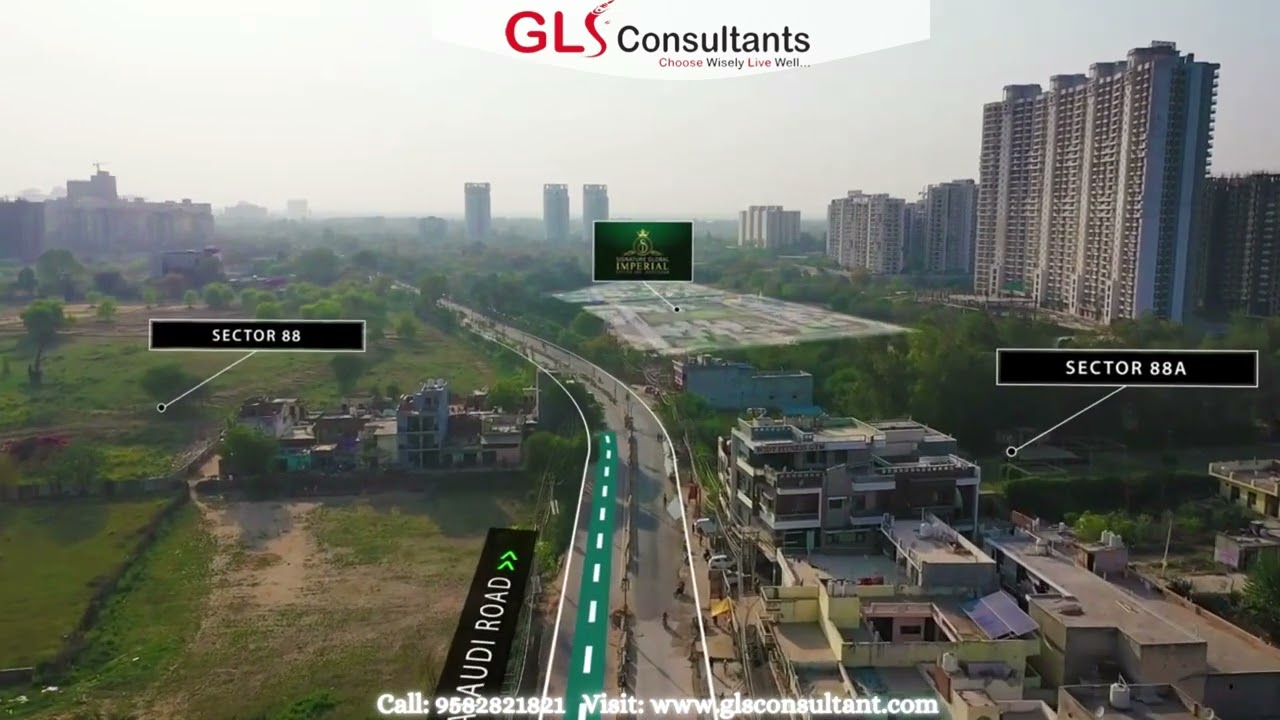 Signature Global Imperial - Drone Route From Hero Honda Chowk | GLS Consultants