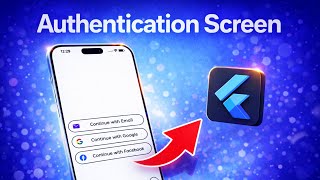 Beautiful Authentication Screen in Flutter | Social Login UI with Loading Animation | #flutter