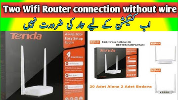 How to Connect Tenda Wifi Router N300 Without Any Wire With Any WIFI Connection