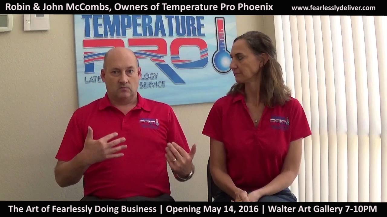 LEAP OF FAITH:  Robin & John McCombs, Owners of Temperature Pro Phoenix
