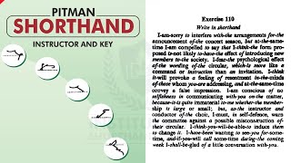 Exercise-110 | Audio Dictation | Pitman Green Book | By Janvi Ma'am