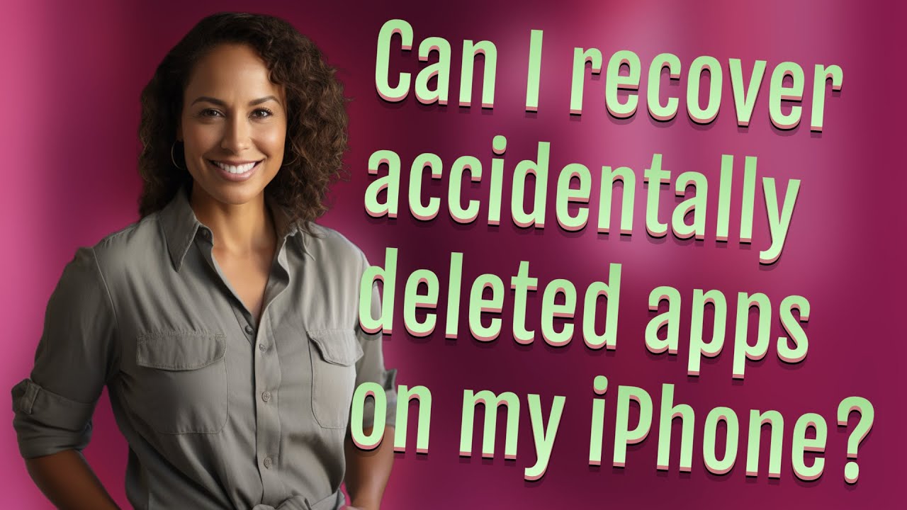 Can I recover accidentally deleted apps on my iPhone?
