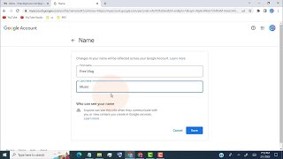 How to change Name on Gmail and google account  on laptop and  PC