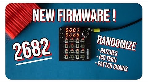 Woovebox Firmware 2682 - New Features!