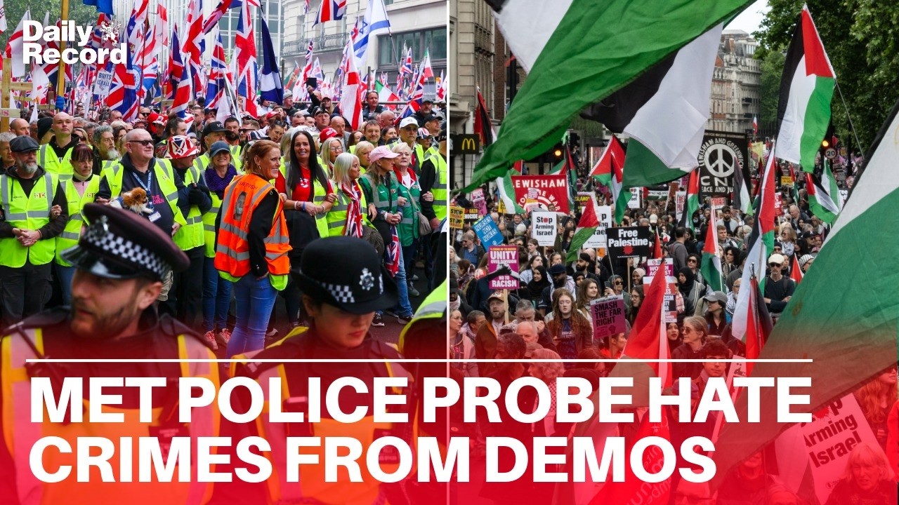 Met Police probing alleged HATE CRIMES at Nakba Day and Unite the Kingdom London protests