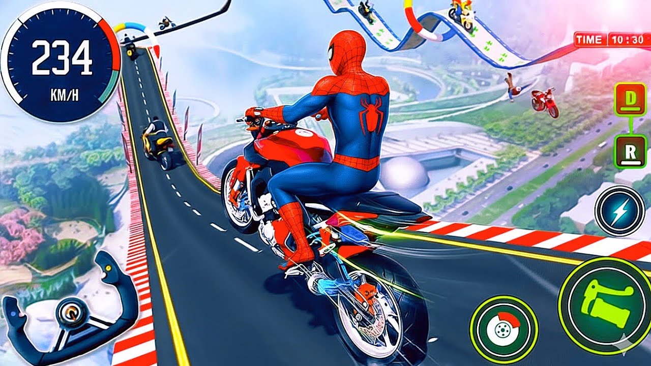 Crazy Bike Mega Ramp Impossible Racing - Bike Stunts Impossible Tracks - Android GamePlay