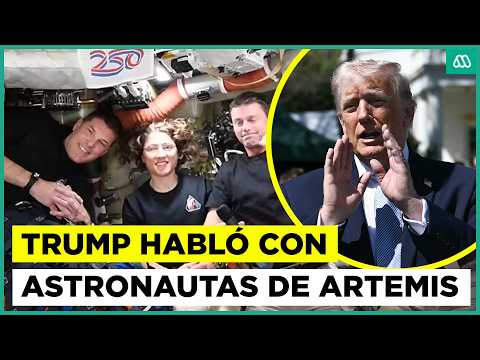Trump felicita a astronautas de Artemis II tras sobrevuelo lunar