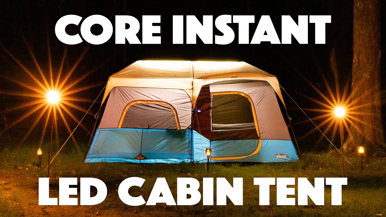 Core CORE 12 Person Instant Cabin Tent with LED Lights