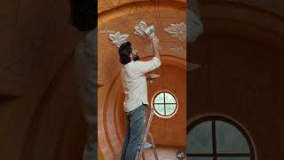 ceiling design gypsum decor by hand #ceiling #home #wall