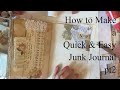 Back to Basics - How to Make a Quick & Easy Junk Journal Pt 2