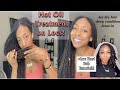 Deep Condition/ Hot Oil Treatment on Locs + Loc Knot Bob Tutorial