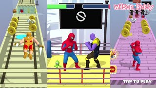 Ironman Spidermen vs Thanos 😍🤩 | Superhero Run | Wilson Kiddy