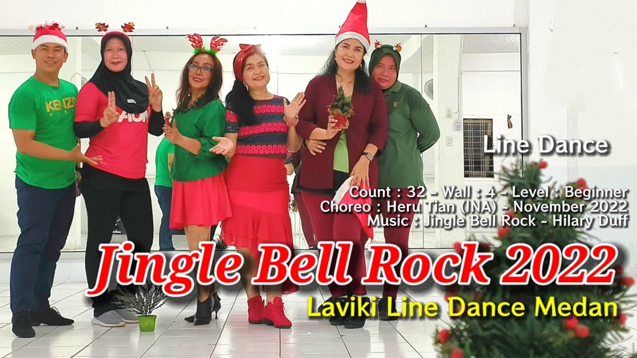 Jingle Bell Rock 2022 Line Dance - Laviki Line Dance Medan - YouTube