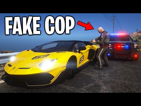 Stealing Luxury Cars as Fake Cop in GTA 5 RP!
