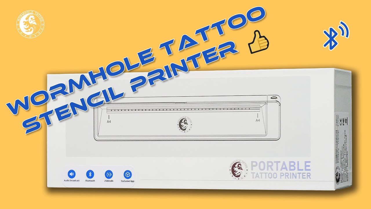 Wireless Tattoo Stencil Printer | Wormhole Tattoo
