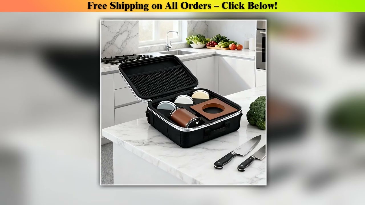 Multi-Angle Rolling Knife Sharpener Set with Removable Sharpening Stone for 15 18 20 22 Knives