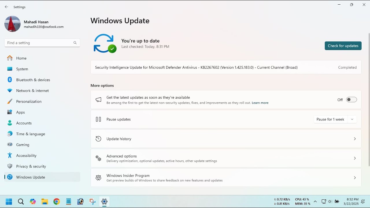 How to fix Windows 11 KB2267602 update error 