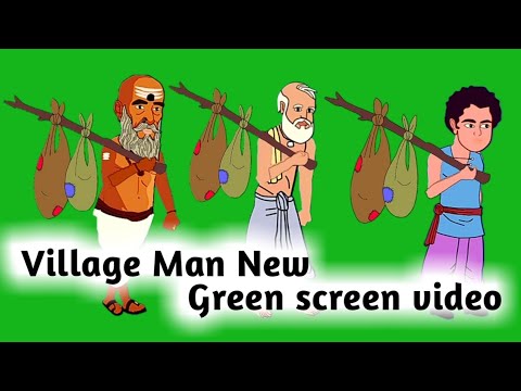 Village Man New Green Screen Character/ Green Screen Video #Kisan / Farmer Green Screen‎