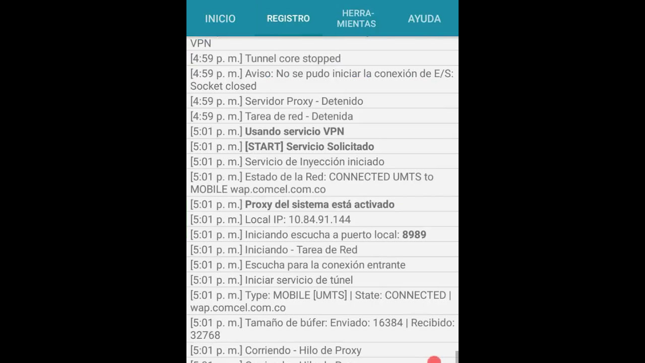 Internet con Servidor de HTTP injector de claro colombia