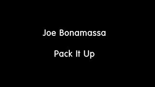 Joe Bonamassa - Pack It Up(cover)